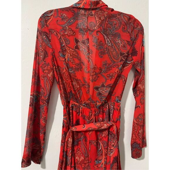 L’AGENCE Arbell paisley tic waist Romper long sleeve 0 - Picture 12 of 14